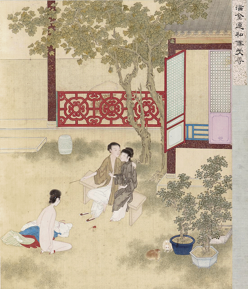 Sensuous beauty in the the Jinpingmei 金瓶梅 album at the Nelson