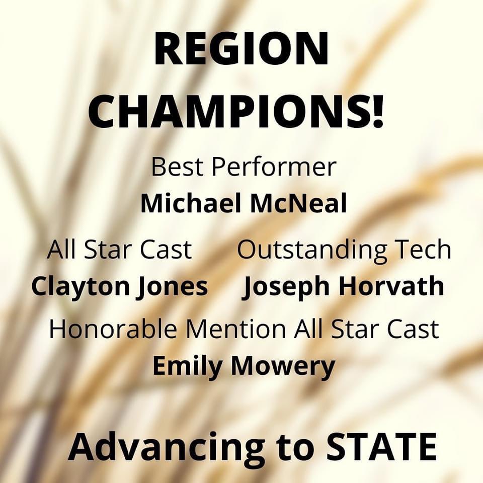 ONE ACT PLAY-REGIONAL CHAMPIONS 🏆 #STATEbound #HawkNation