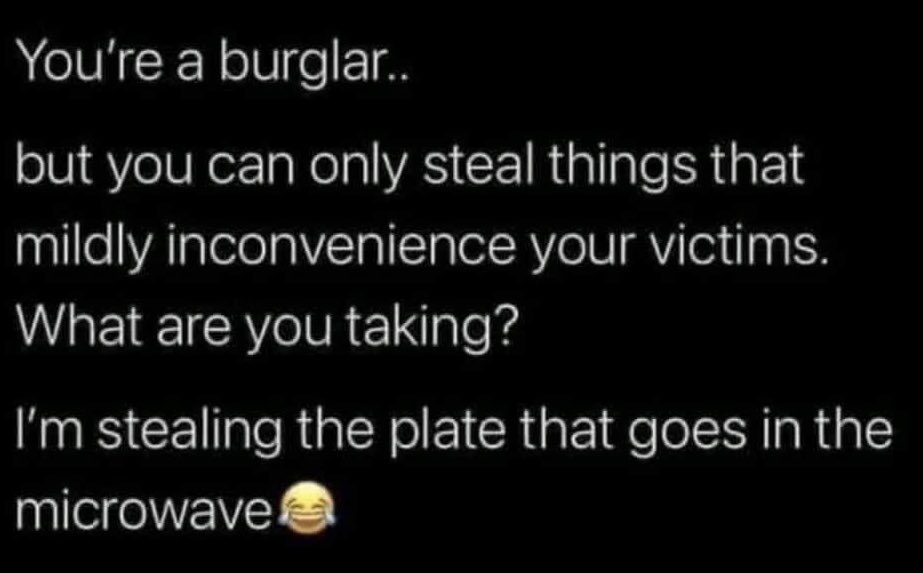 I’m going to steal all the charging cords and regular cords for all the electronics