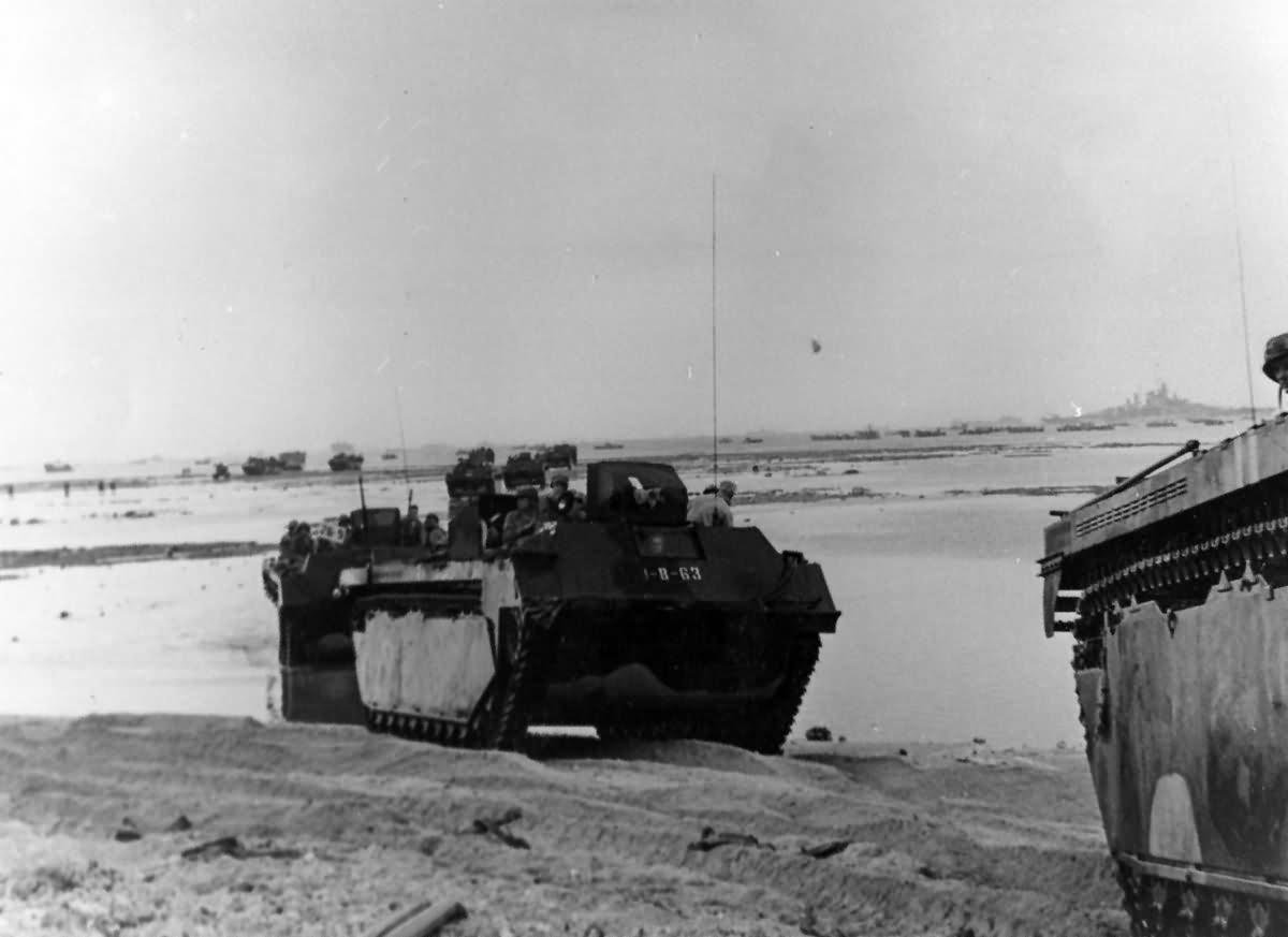 In war, like anything else in life, you don't get something for nothing.  There is always a cost in terms of options forgone with any choice made.  To move the 1st and 6th Mar Div. near unopposed across Okinawa required the lift of Landing Vehicle Tracked (LVT) and trucks. 53/