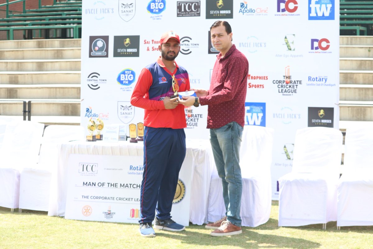 CelebrationChd's tweet photo. Teamwork is the key! 🏏

We loved the spirit of team players. Special congratulations to the #ManOfTheMatch of TCCL.

Here we share the award ceremony pictures of TCC Corporate League.

#Champions #corporate #MatchDay #AwardWinning #CricketTeams #player #tccl https://t.co/ptnD87uUpq