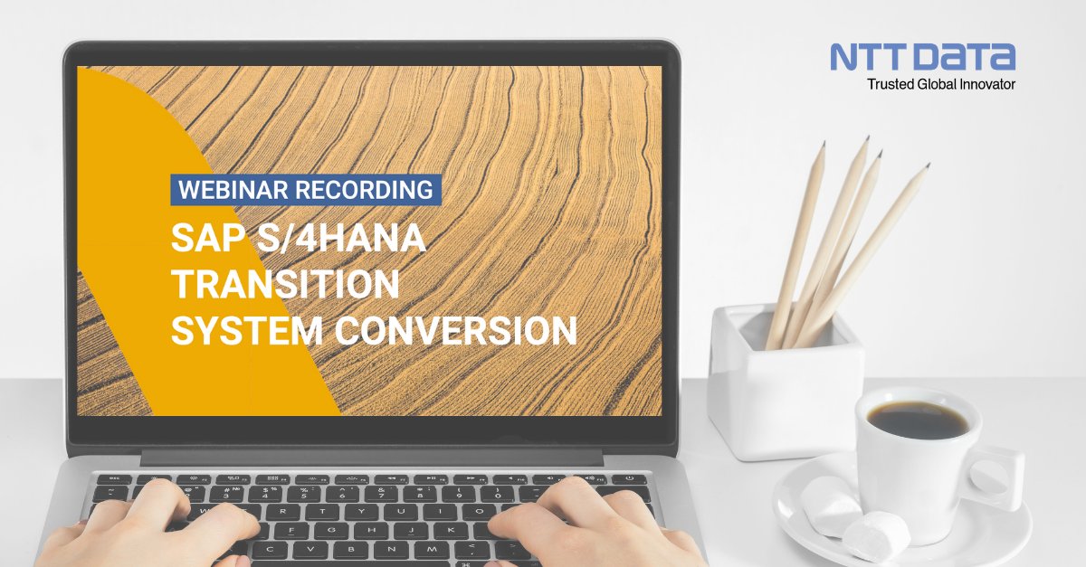 NDBS_Global's tweet image. 😳You didn't have time to join the latest webinar? 😉 Don't worry! Here is a recording. Join experts from #NTTDATABusinessSolutions and @natuvion for a ☕️ break and learn why and when a #SystemConversion to #SAPS4HANA makes sense. 
Learn more 👉 itel.li/4txLJ