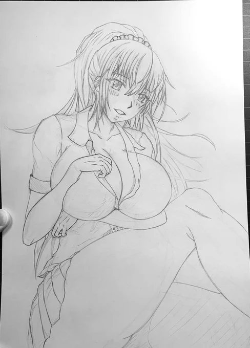 下書きですけどかなり美人なお姉さんに仕上がったので投稿させていただきます

#春の創作クラスタフォロー祭り 
#絵描きさんと繋がりたい 
#絵柄が好みって人にフォローされたい
#イラスト王国 #落書向上委員会 #拡X #創作 #イラスト #絵 #お絵描き 