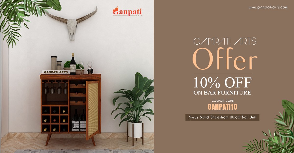 This Syrus solid Sheesham wood bar unit can be used as a mini Almira for house &amp; you can put shoes in it &amp;more, made by cane material bit.ly/3wYCFDy
Offer: 10% off
Coupon Code: GANPATI10

#Solid #Sheesham #Furniture #WoodenFurniture #WoodBarUnit #SheeshamBarUnit #BarUnit