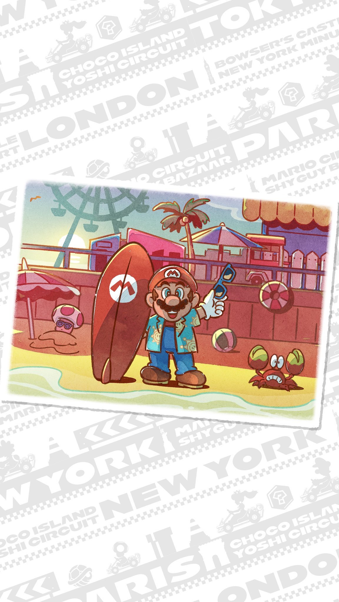 Mario Kart (Tour) News on X: Whenever a new city circuit is announced  there is always a new official artwork from the #MarioKartTour team. Which  is your favorite piece of art so