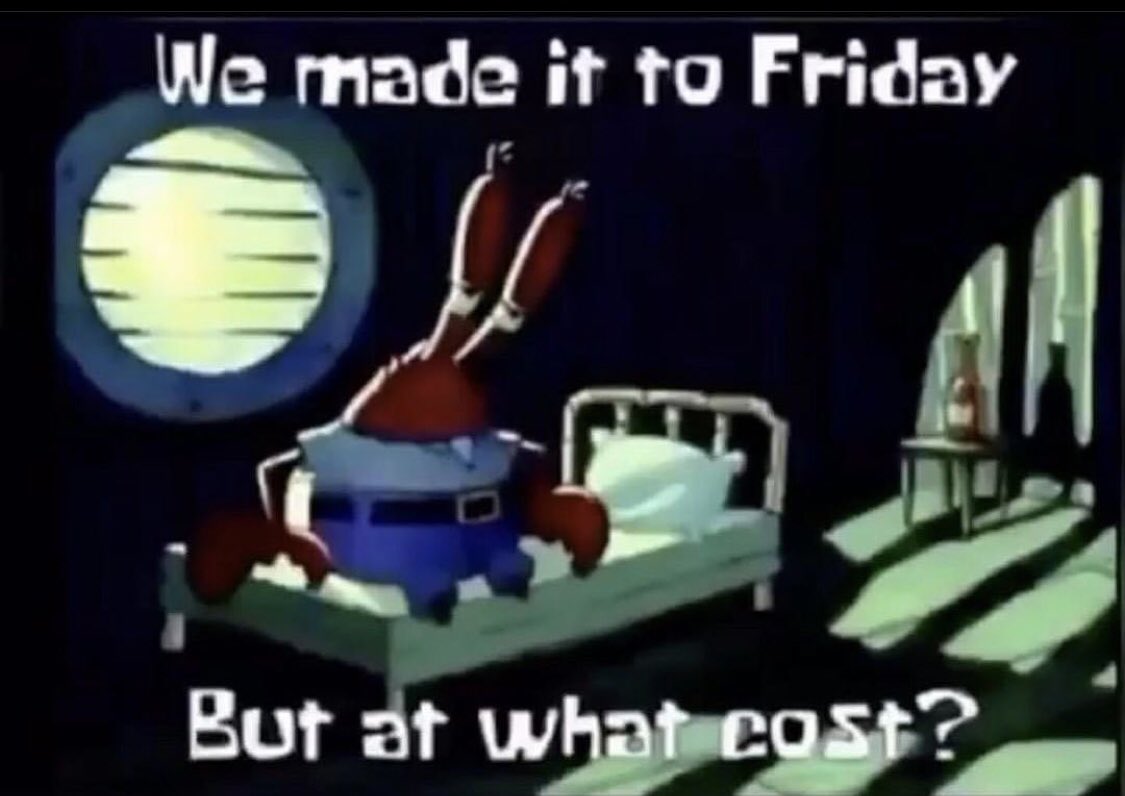 TheOakLog's tweet photo. It’s fucking f r i d a y https://t.co/aVCq93G6az