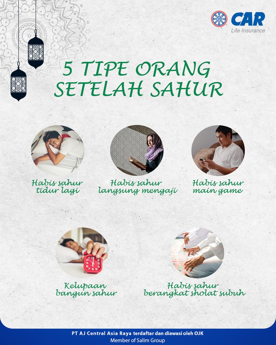 Car Life Insurance On Twitter Menjalankan Ibadah Puasa Tentunya Kita Juga Harus Melaksanakan Sahur Sahur Yang Dilaksanakan Pada Waktu Subuh Kerap Membuat Kita Mengantuk Oleh Karena Itu Banyak Yang Kembali Tidur Setelah