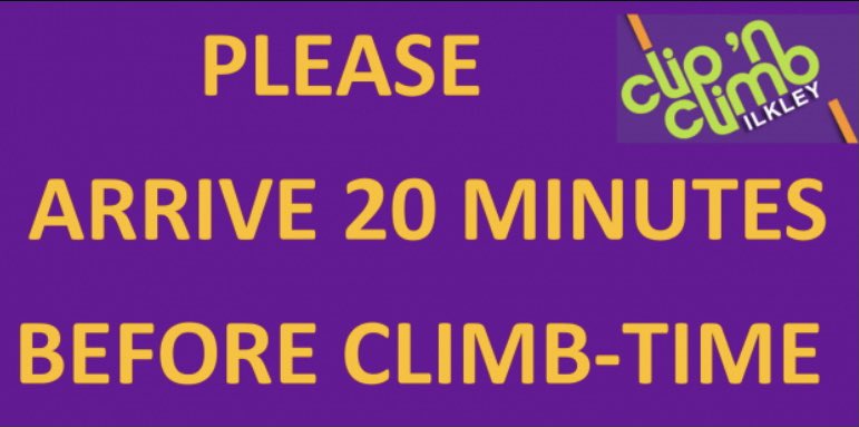 Capacity is half what it normally is until 21 June - only 15 climbers to be fully booked. So why not give it a go. 😁

clipnclimbilkley.co.uk or call 01943 603829 to book.