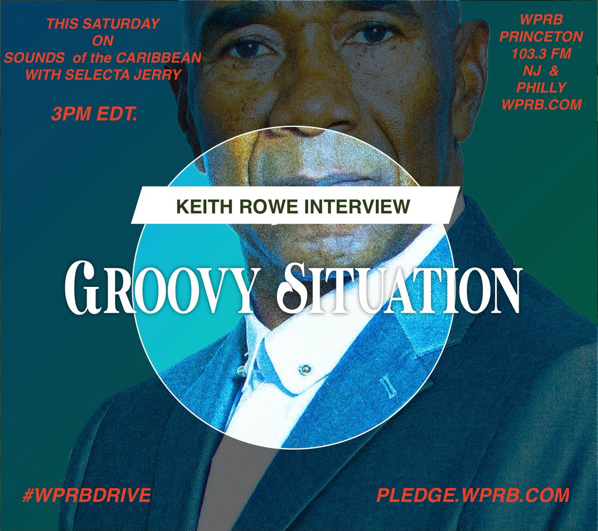 sotcreggaeradio's tweet photo. This Saturday on @wprb & Sounds of the Caribbean Keith Rowe @mixdat joins us in the homestretch of our 2021 #WPRBDRIVE to discuss the New Re-lick of his classic Groovy Situation and reminisce about his days on the radio here in NJ Lock it up at 3pm edt. https://t.co/qg5iBxMLm4 https://t.co/cBeUVWoQOH