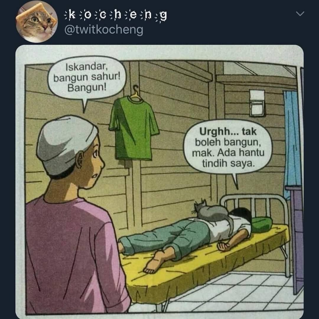 تويتر Aiskrim Potong على تويتر Siapa Kata Bulan Puasa Semua Hantu Kena Ikat Sumber Twitter Twitkocheng Aiskrimpotong Aplawakcampus Aplucuidok Apbulusicomot Hantu Seram Kucing Tindih Bahaya Malas Sahur Makan Puasa Ramadhan Viral