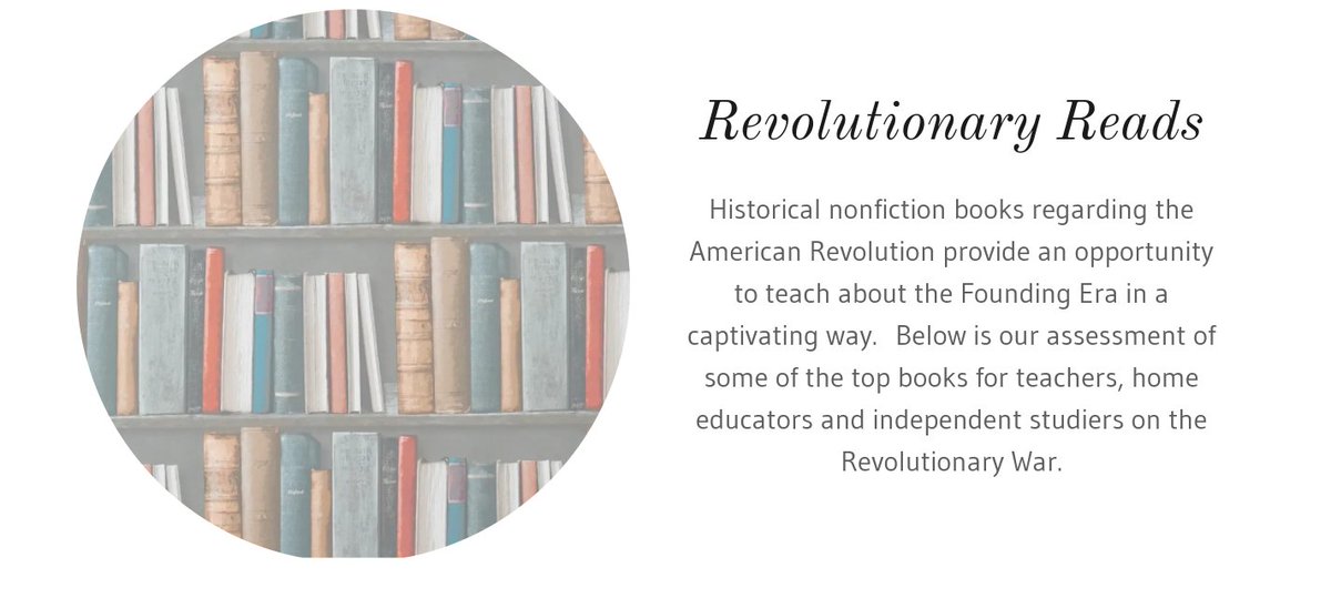 So excited to launch our #RevolutionaryReads section on the @NathansPapers website.  This will include our analysis of historical nonfiction regarding the Revolutionary War that meets educational standards for use by teachers and home educators.  

nathanspapers.com/revolutionary-…