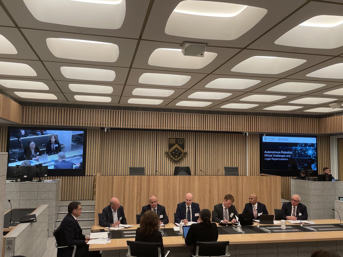 SwizzleFish's tweet image. The Autonomous Robot and Ethics Moot Court takes a fascinating turn in the case in which a robot failed to report an incident that resulted in serious patient injury. ⁦@ecroft⁩ ⁦@MonashLawSchool⁩ ⁦@We_Robot⁩ #RobotEthics