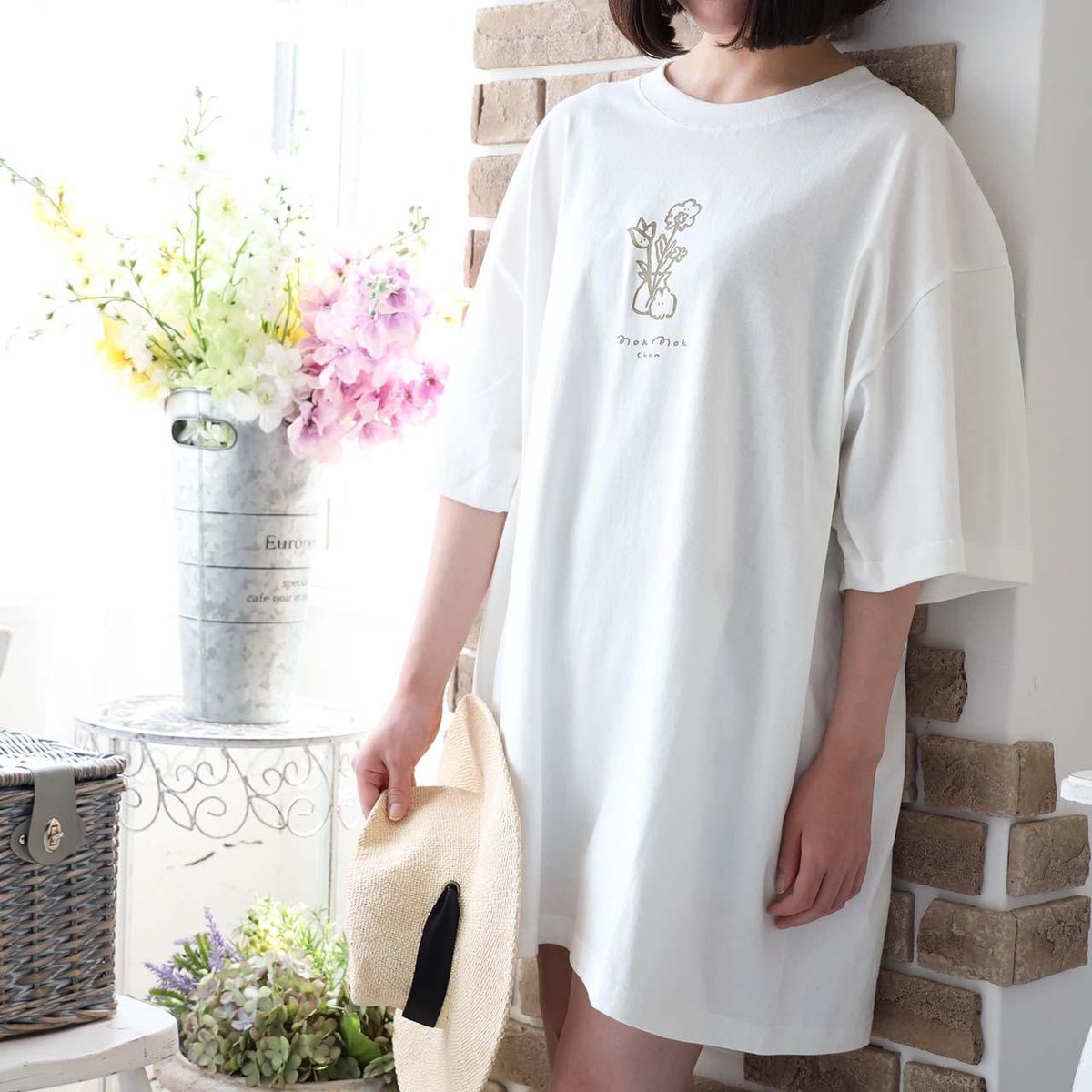 「Tシャツフェア新作Tシャツがたくさん4/16 19時から5/20まで 期間中にT」|もくもくちゃん🐰POPUP開催中のイラスト
