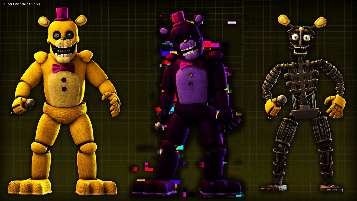 Notes- Nightmares, Fnaf 1 Designs, and Junkbear are the Goat- Scraptrap is ...
