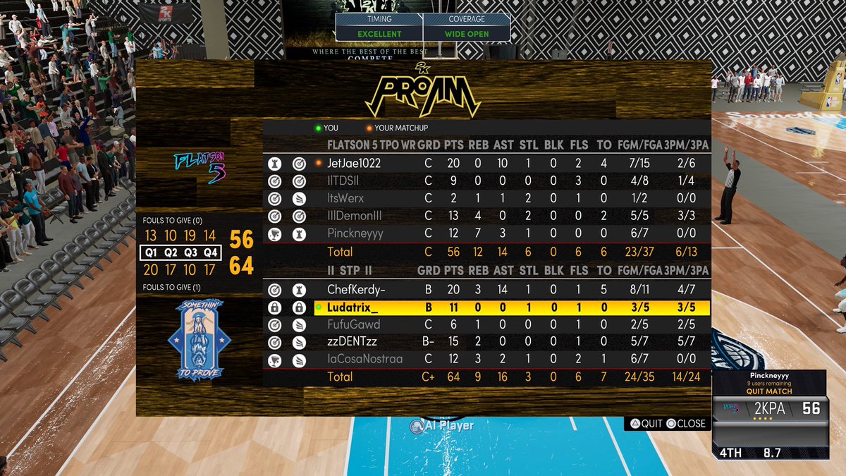 Gg to <a href="/FlatsonFive/">Flatson Five</a> as we advance to Round 2 of the WR Playoffs
.
.
.
.
<a href="/ChefKerdy/">K E R D Y</a> <a href="/Big_Brudda_PURP/">Coach Purp</a> <a href="/WRproamleague/">WR Pro-Am League</a> <a href="/Ludatrix/">Ludatrix_ 😤</a> @2kProamRankings