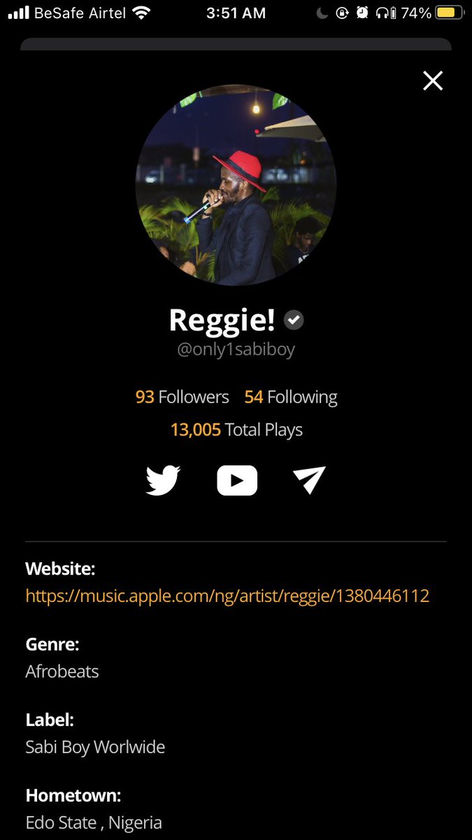 only1sabiboy's tweet photo. We just surpassed 60,000 streams on all digital platforms , iβm so proud to have such amazing listeners #SabiNation
Keep Listening
https://t.co/7gvW63gnd7 https://t.co/9GsUtHOCh5