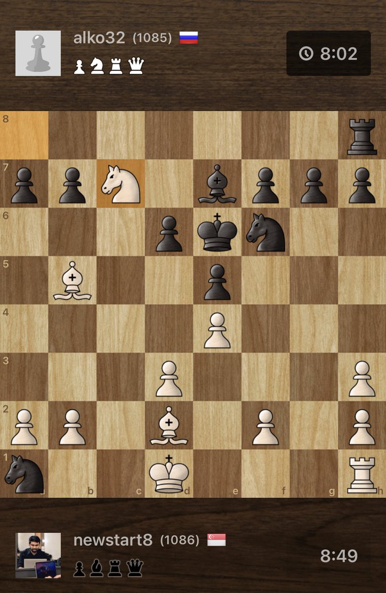 tshradheya's tweet image. When you make a move not realizing its a mate in 1 and then see the beautiful checkmate you made #chess #mateinone