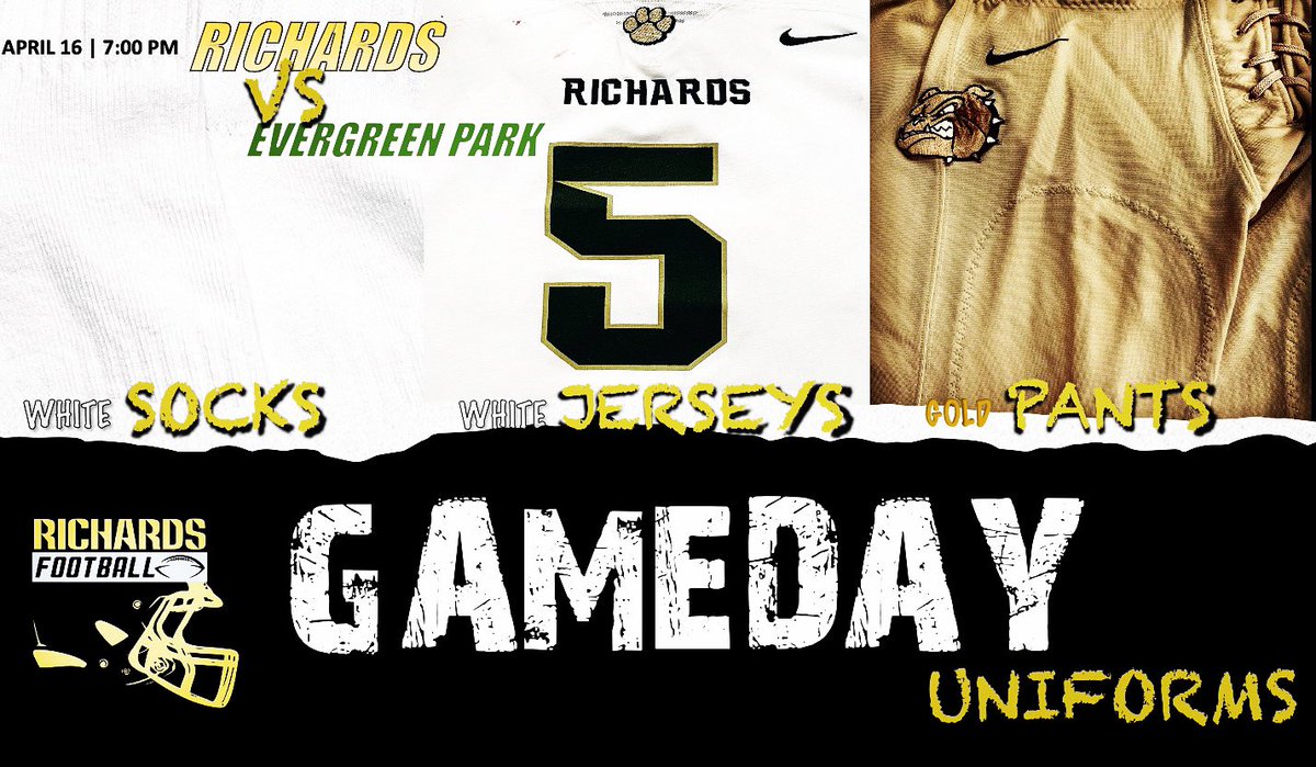 HLR_FOOTBALL's tweet photo. BULLDOG NATION: take a ๐ at our WEEK 5 uniform combo! ๐ถ๐ #Dogswork https://t.co/arAUMdKuQv