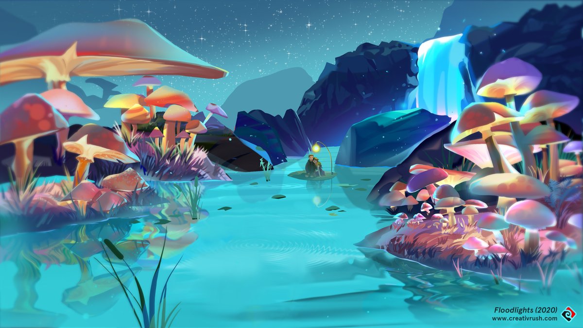 CreativRush's tweet photo. #myart our sacred shrines, your hand in mine.

#art #illustration #artistsontwitter #digitalart #timelapse #speedpaint #personalart #landscapes #environments #mushrooms #river #ocs #painting https://t.co/CsAl8XHbkb