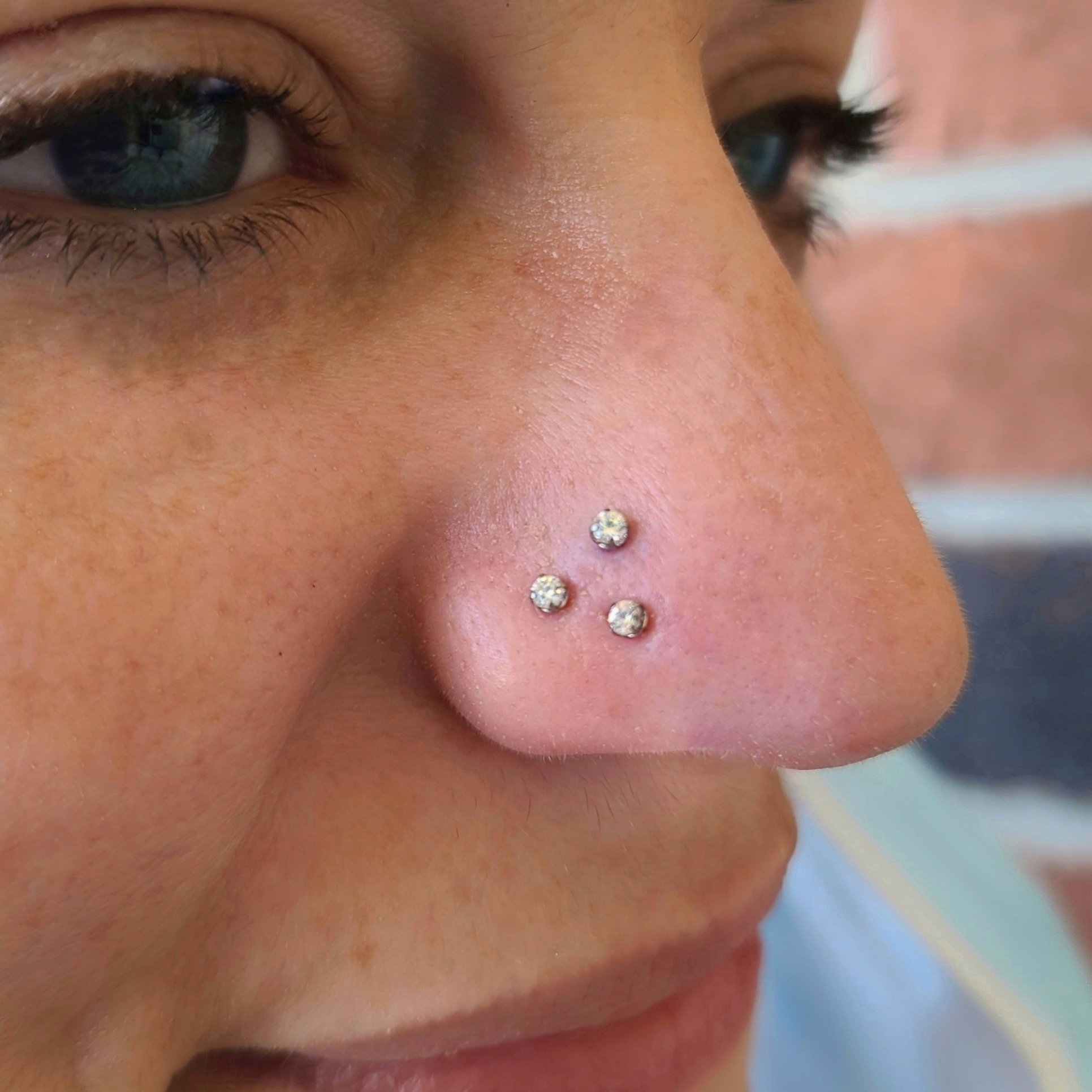 Three nose rings best sale