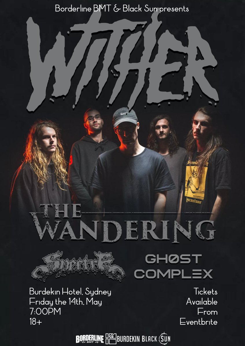 Supporting <a href="/witheraus/">Wither</a> in Sydney next month
👻👻👻
