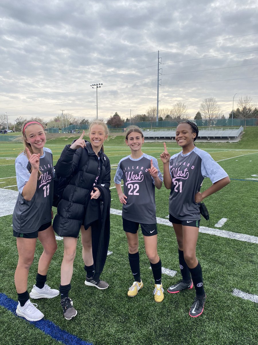 our goal scorers today!!!!! 2 seniors and 2 freshmen! 💪