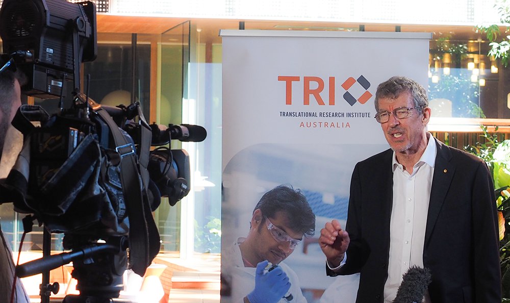 Prof <a href="/ianhfrazer/">Ian Frazer</a> just announced <a href="/ImplicitBio/">ImplicitBioscience</a> will be taking a new #treatment option for #COVID19 to the next stage of #clinicaltrials. Thank you for allowing us to facilitate the media conference, we support you every step of the way <a href="/ImplicitBio/">ImplicitBioscience</a>. More👉bit.ly/3e59I04