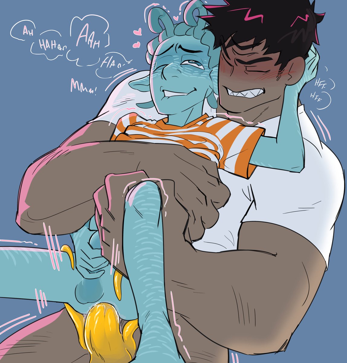 hydraulicacid's tweet photo. ahem... so i didn't used to have a thing for twinky aliens getting railed by bara-triclopses... but then i read #robberrobert by @realbadjasper and now i have new thing. its a very nice comic and im glad it exists โจ so here is fanart. #sizedifference #nsfw https://t.co/zr3E4Pakxb