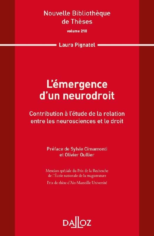 oullier's tweet photo. Après avoir reçu de nombreux prix, notamment de l’@ENM_France et d’@univamu, la thèse de doctorat de @LauraPignatel sur le #neurodroit sera publiée par @Dalloz le 21 avril, travail réalisé dans des labos de #droit et de #neurosciences, une première 🧠💪🙌

https://t.co/kg9JOdJJ7k https://t.co/UOaGDmFg8G