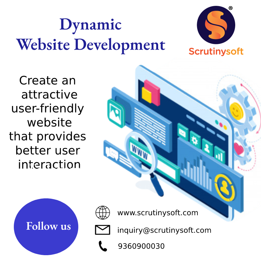 scrutinysoft's tweet image. Being one of the leading website development service providers in Chennai, Scrutinysoft helps in developing a dynamic website for the client where they can add, edit, delete or modify the content on their own.
Connect Us: scrutinysoft.com/dynamic-websit…
#DynamicWebsiteDevelopment