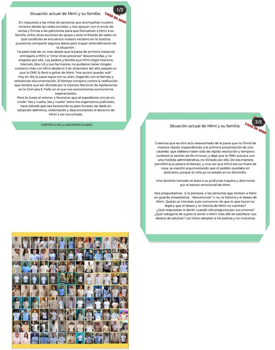 ...Situación Actual de Mimi y su Familia....👇
#devuelvanamimi a su Familia 
#devuelvanamimi con su Familia 
#quedevuelvanamimiasucasaYA 
@devuelvanamimi <a href="/Facundo_Arana/">Facundo</a>