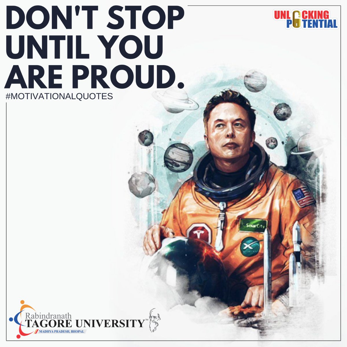 RNTUnivBhopal's tweet photo. Get ready to make yourself and others proud. And till then, you know what to do...DON'T STOP!
@SiddharthAISECT
#motivationalquotes #hardwork #success #rntu #cvru #cvrubilaspur #cvruchhatisgarh #aisectuniversity #aisect #education #elonmusk #study #awareness #guidance #teacher https://t.co/ZPtHvgiOow