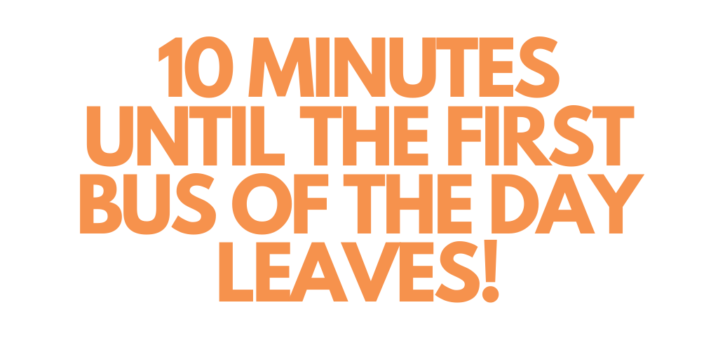 Around TEN minutes until the bus leaves! 7AM  from the #Sainsburys superstore in #Cobham - Don't miss the first bus on the day.

For LIVE tracking go to the #CHATTERBUS wesbsite > > >
chatterbus.org.uk