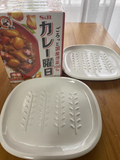 こちらも?カレーとお皿いただきました!ありがとうございます?☺️ちなみにお皿は最後までフニャッとせずにトーストが食べられる優れものだそうです。使うのが楽しみ? 