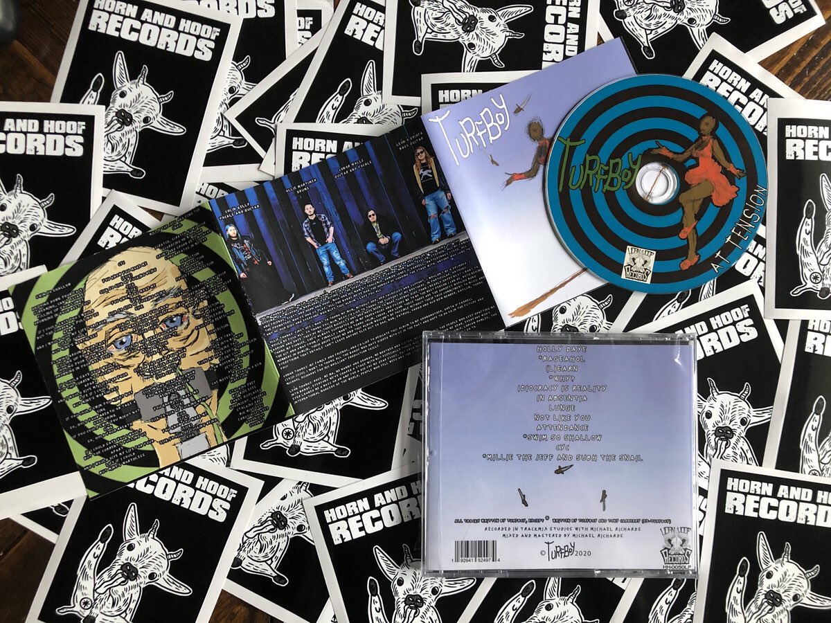 Horn & Hoof Records (@hornhoofrecords) on Twitter photo Happy #Friday everyone, we’ve some #newmusic coming for you soon from @inkbombing & No Breakfast Goodbye, as well as from Mark Murphy And The Meds (ex crocodile god).
But I’m the meantime check out this awesome piece of #grunge from
<a href="/TurfboyBand/">TurfboyBand</a>
hornhoofrecords.bandcamp.com/album/at-tensi… Happy #Friday everyone, we’ve some #newmusic coming for you soon from @inkbombing & No Breakfast Goodbye, as well as from Mark Murphy And The Meds (ex crocodile god).
But I’m the meantime check out this awesome piece of #grunge from
<a href="/TurfboyBand/">TurfboyBand</a>
hornhoofrecords.bandcamp.com/album/at-tensi…