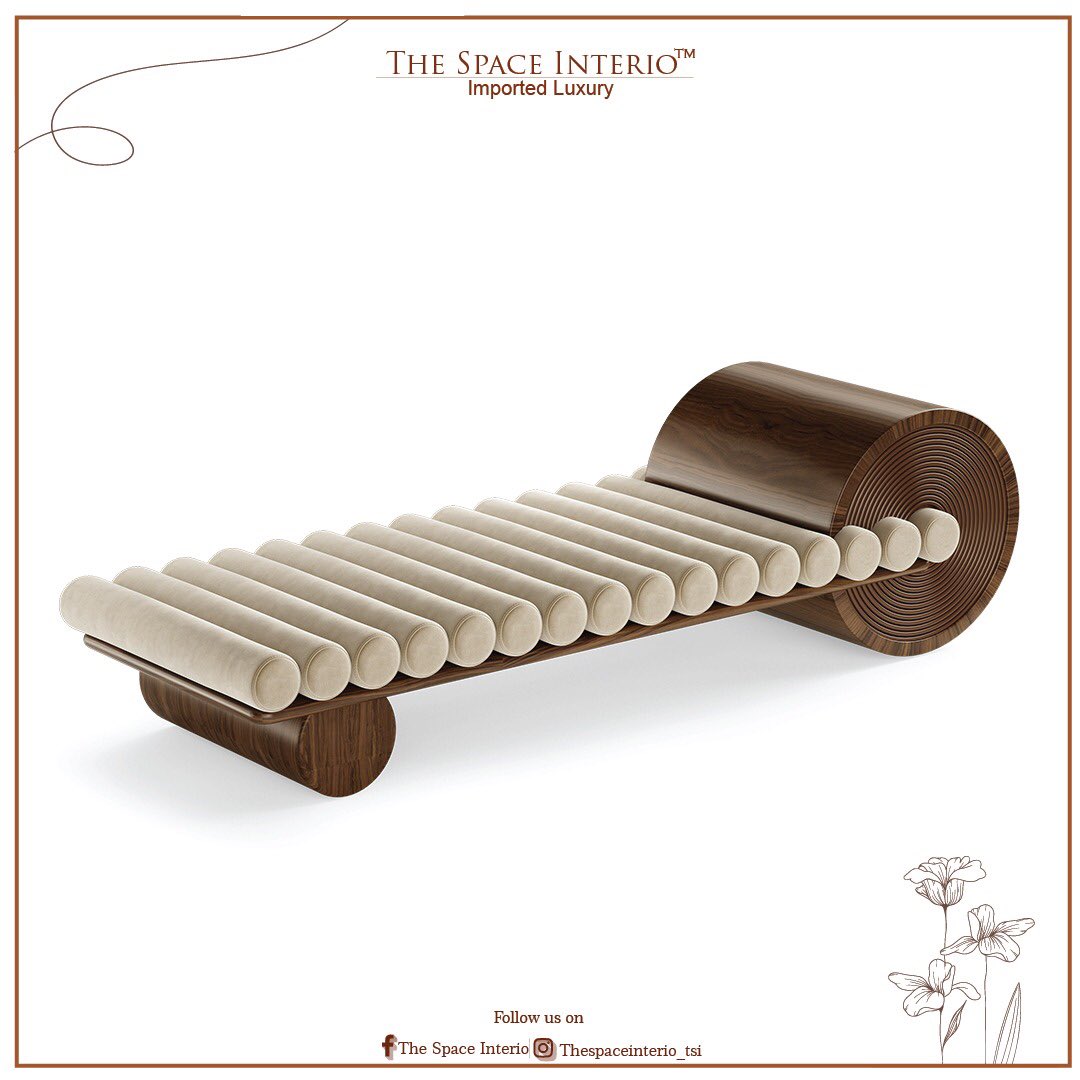 The cylindrical shape of Francis bench will be the spotlight of any room..
#interio #spaceinterio #thespaceinterio #comfort #luxury #style #elegance #importers #lifestyleconsultants #importedfurniture #luxurylife #customisedfurniture #dreamhomesolutions #importedfurnituredesigns