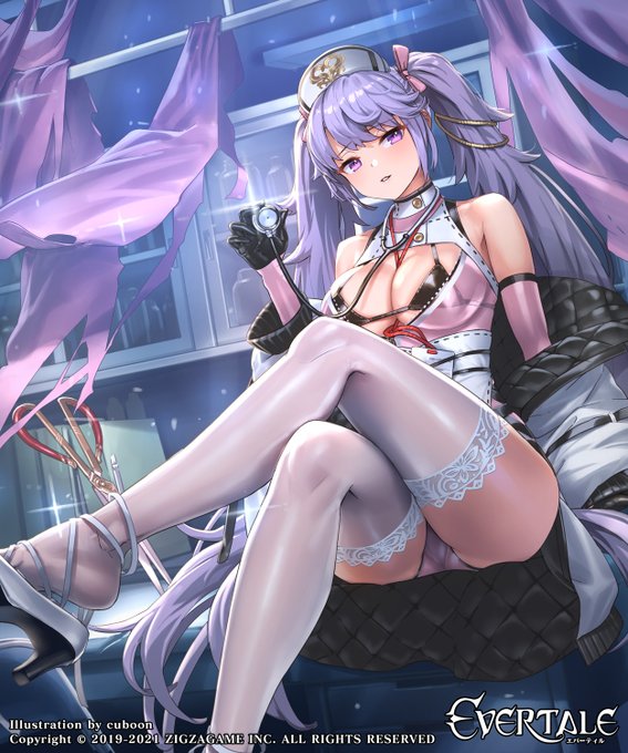 エバーテイルで今日リリースの『死を運ぶ看護師-レナ-』を描きました。
初めてナースを描いたらこのようなことに。
#エバーテイル #Evertale 