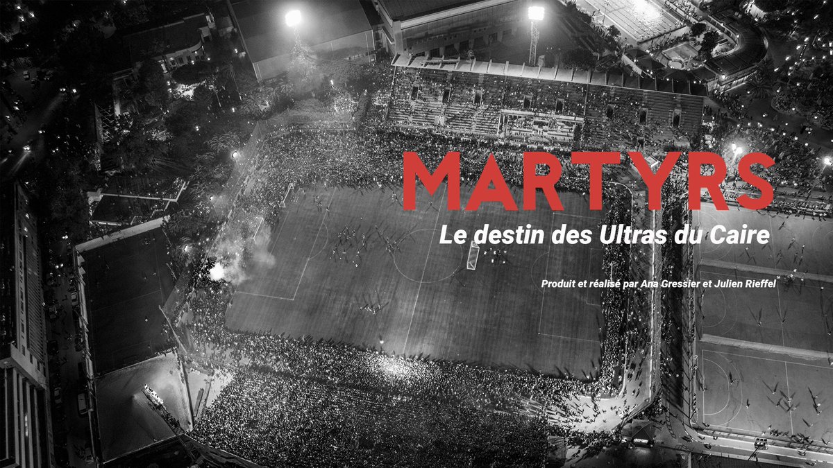 🇪🇬 MARTYRS, le destin des ultras du Caire est disponible ! 
Par <a href="/AnaGrsser/">Ana Gressier</a> et <a href="/rlnouiaee/">Julien Rieffel</a> et co-hébergé par <a href="/Ultimo_Diez/">Ultimo Diez</a> 

👉Le webdocumentaire de l'année 2021 est accessible juste ici : p10e8244520.eu.racontr.com/martyrs.html

Montez le son, et bonne séance !
