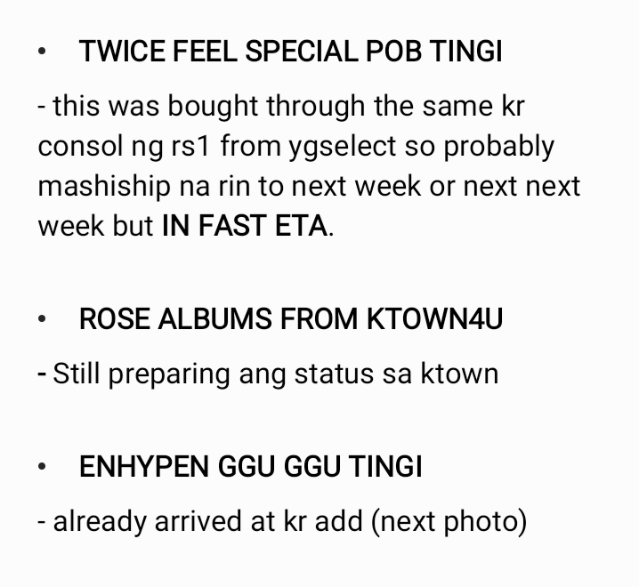 fS2U_ph's tweet photo. #FrSTY_UPDATES
UPDATES FOR RS1 ALBUMS, TWICE FEEL SPECIAL POB TINGI AND ENHYPEN GGU GGU PACKAGE AS OF 4/16 https://t.co/lpxVMu74zy