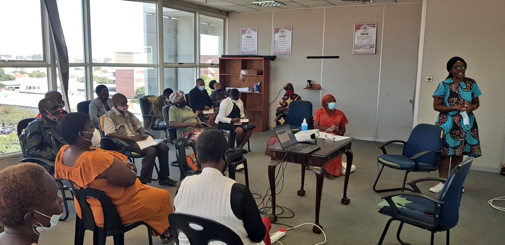 byopra's tweet photo. Earlier on today we conducted a Gender and Universal Access to Water and Sanitation training. The main objective was for the gender champions  to be familiar with #SDG6 and why gender is important in achieving the SDG6 targets. https://t.co/VhMHJDJb4F