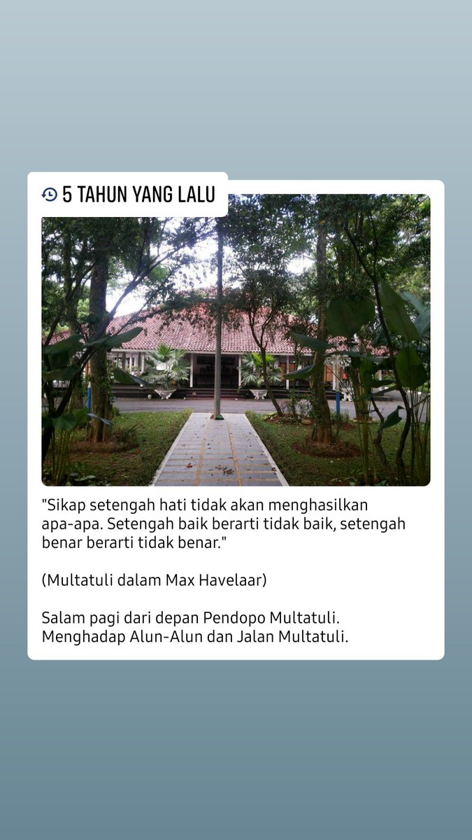ubaimuchtar's tweet photo. 5 tahun lalu di dua tempat yang berbeda. Kenangan hadir juga kangen. 
#ciseel #rangkasbitung
#tamanbacamultatuli #museummultatuli https://t.co/FnyeKHsGnF