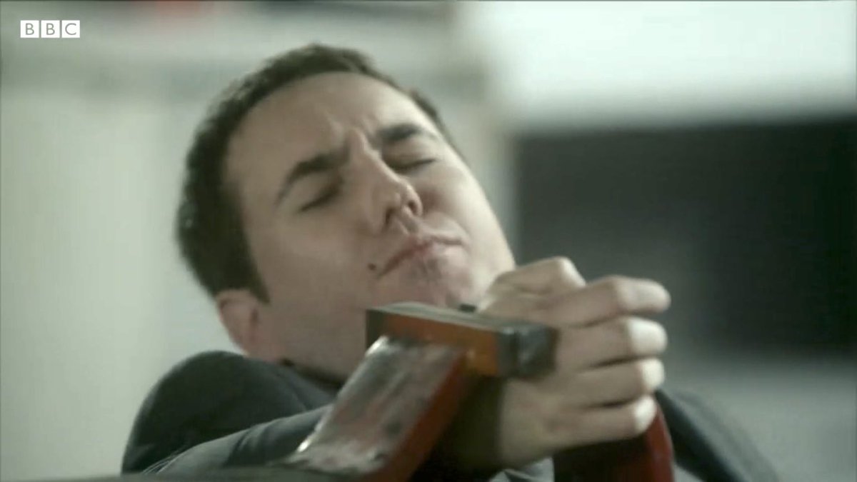 You know Steve, you really shouldn’t mess around in a workshop. Very dangerous. Someone could get hurt.
#lineofduty