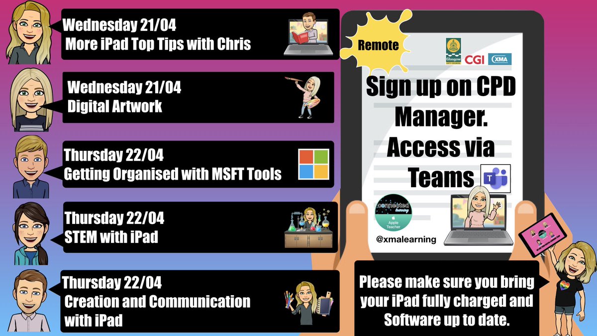 XMALearning's tweet photo. Hope you all had a wonderful Easter break ☀️🐣

We are kicking off the summer term with some great courses. Sign up now at https://t.co/eq7iGz9xzl 🧑‍💻👩‍💻

@DL_for_All #ConnectedLearning https://t.co/LMfqz6bhVG