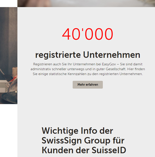 SECO_CH's tweet photo. Die #COVID19 Krise hat die Bedeutung digitaler Behördengänge verstärkt: Heute hat sich das 40 000. Unternehmen auf https://t.co/nGs88yRkFv registriert und profitiert von administrativer Entlastung. Vor einem Jahr waren es noch 25 000 Unternehmen. 

#EasyGov, #eGovernment #SECO https://t.co/EJORb40hBx