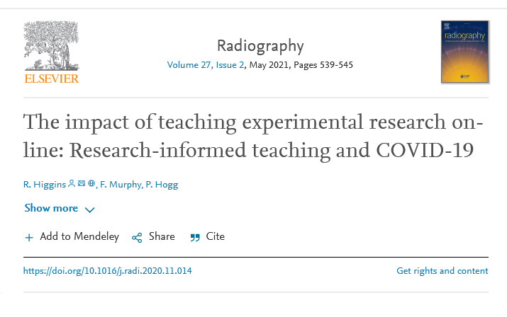 Dr Rob Higgins SFHEA (Pronouns: He/Him/His) 💀 (@rhigginssalford) on Twitter photo A timely reminder of our work taking experimental research online with the Research-informed Teaching experience (RiTe) as we look to run this again for our new year 2 cohort! 👍😃 <a href="/salfordrads/">Salford Radiography</a> <a href="/SCoRMembers/">SCoR Members</a> <a href="/RadiographyJour/">Radiography Journal</a> A timely reminder of our work taking experimental research online with the Research-informed Teaching experience (RiTe) as we look to run this again for our new year 2 cohort! 👍😃 <a href="/salfordrads/">Salford Radiography</a> <a href="/SCoRMembers/">SCoR Members</a> <a href="/RadiographyJour/">Radiography Journal</a>
