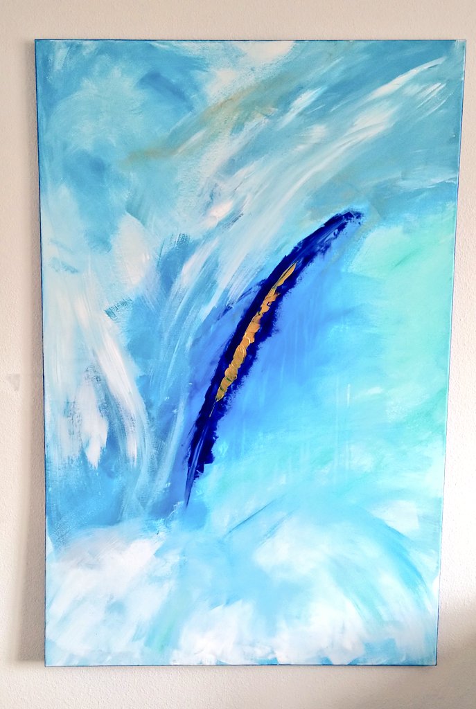 Angel feathers 
#Tweet 
#abstractpainting
#acrylic