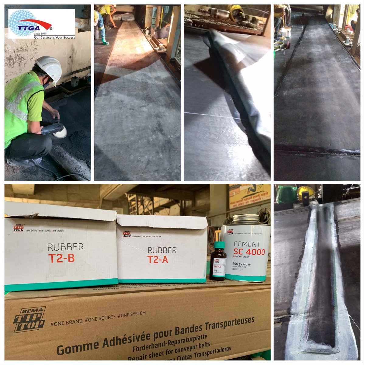 TTGAPL's tweet photo. What do you do when you have a 2000mm wide sidewall base belt failure? None of your remidial repairs work and there is no spare belt available?

We keep your conveyors rolling NO MATTER WHAT!! Providing the best in class and sustainable repair solutions on site and in-situ.
#ttga https://t.co/uqNXl1fcei