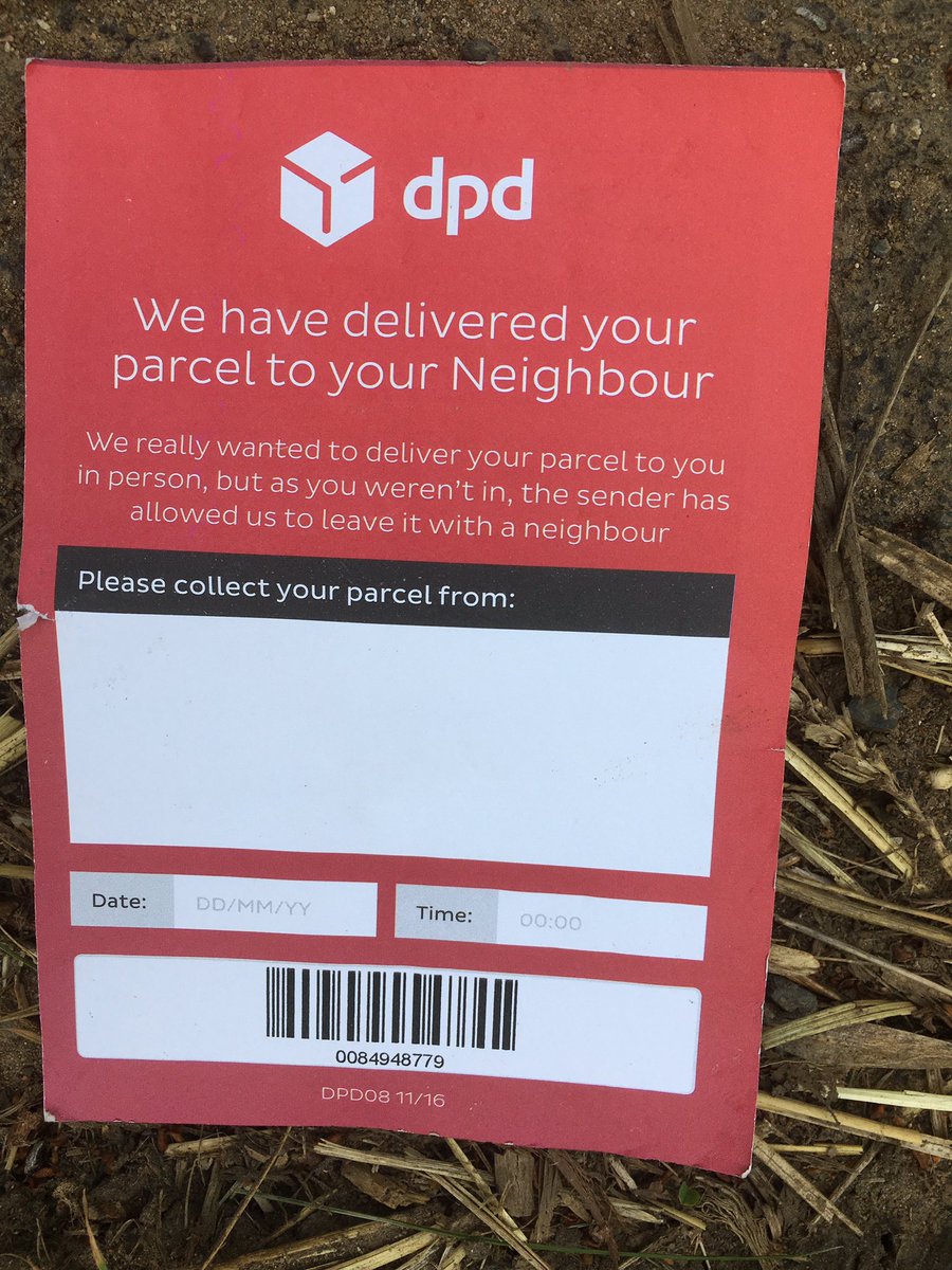 RuralRelaxing's tweet photo. @dpd_support please tell all drivers not to discard litter from vans.  A stack of these found at nevill holt all unused. See barcodes. https://t.co/PRKAJIikBv