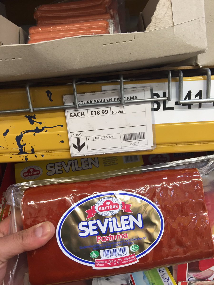 İngiltere’de yaşıyorum. 2 saatlik çalışma ücreti ile1 kg pastırma alabiliyorum. #vergi siz olarak. Çünkü UK’de gıda ürünlerine vergi uygulanmıyor.