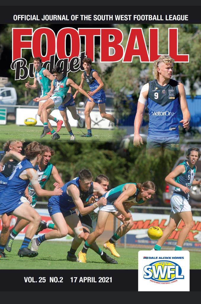 Good to see AMR Hawks Football and Netball Club players represented on the cover of the SWFL Budget this week.
